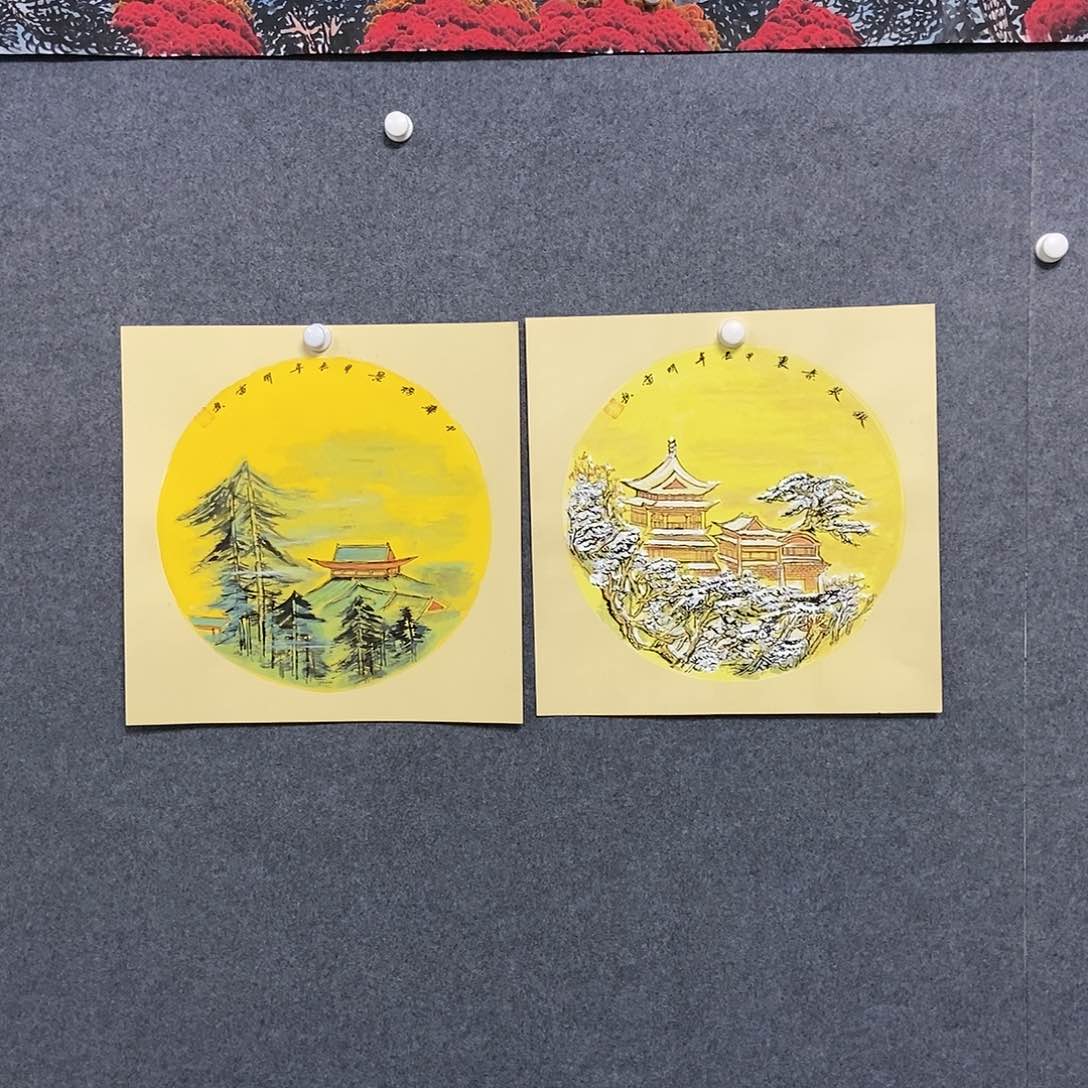 国画卡纸两幅50✖️50