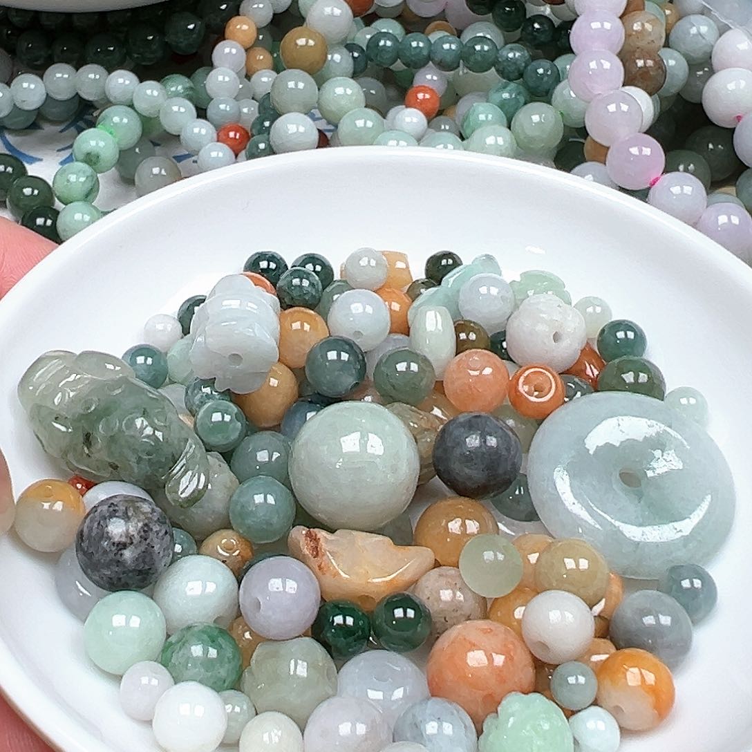 翡翠手链未镶嵌潭**风货主货主