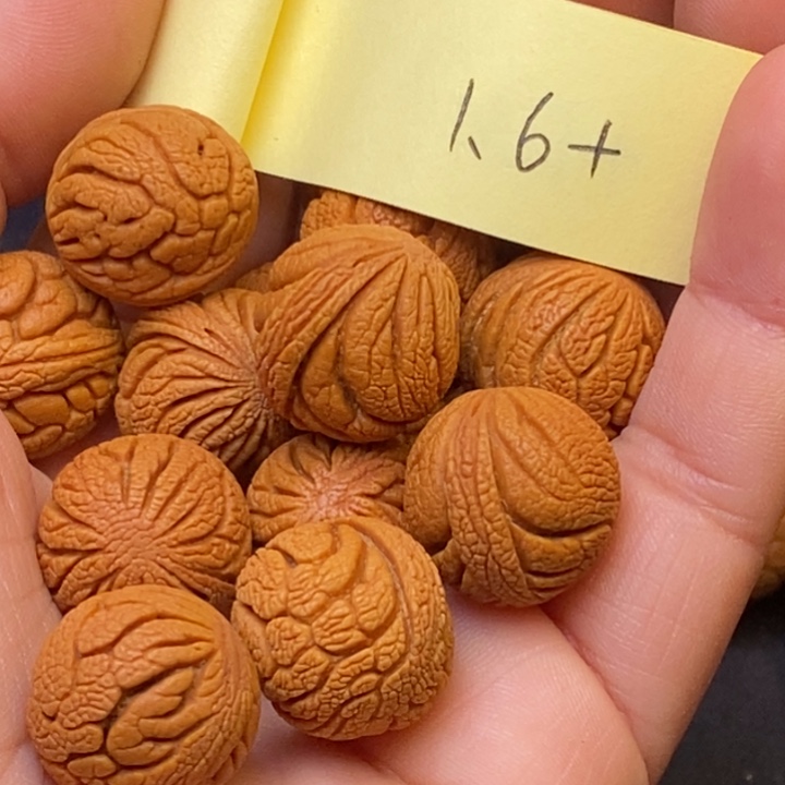 秦岭龙纹桃核15颗