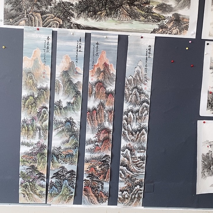 国画郭志刚24.180手绘画芯