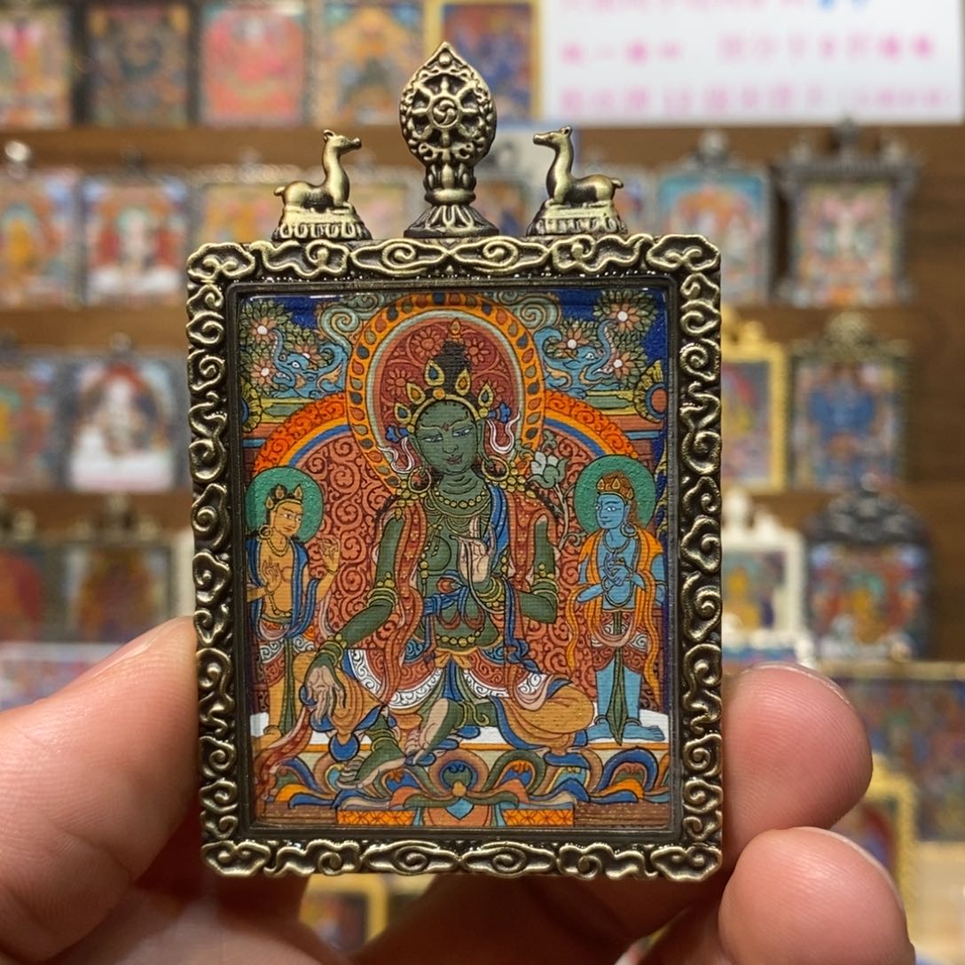 吊坠囡*绿度三尊唐卡开播特惠