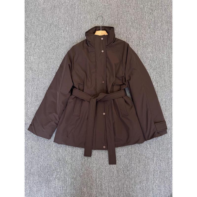 6260#欧货保暖风衣羽绒服冬季新款加厚休闲派克外套女立领小个子