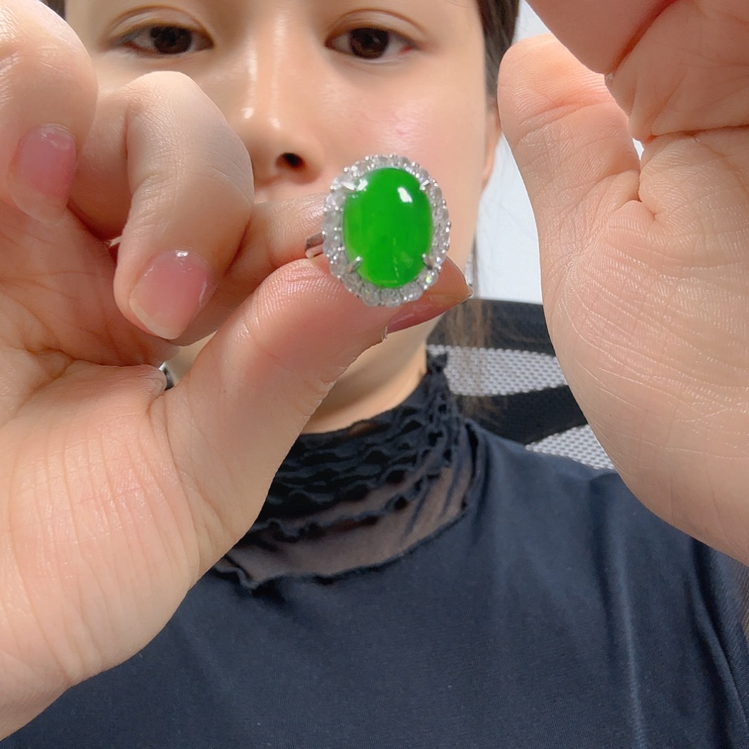 大****翡翠银S925镶嵌吊坠(不含链)