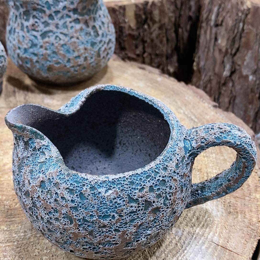 粗陶岩矿志野茶器