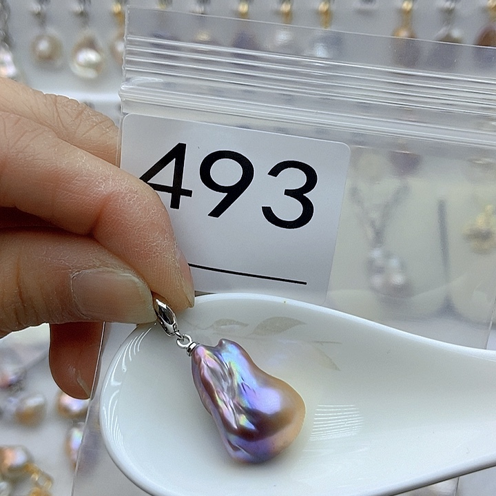 淡水珍珠颈饰银S925镶嵌