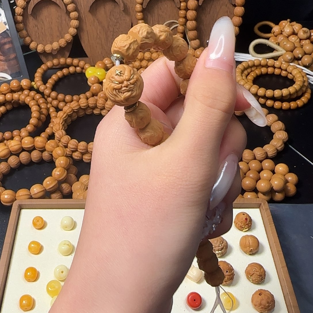 睡***觉猴头核桃吊坠单颗