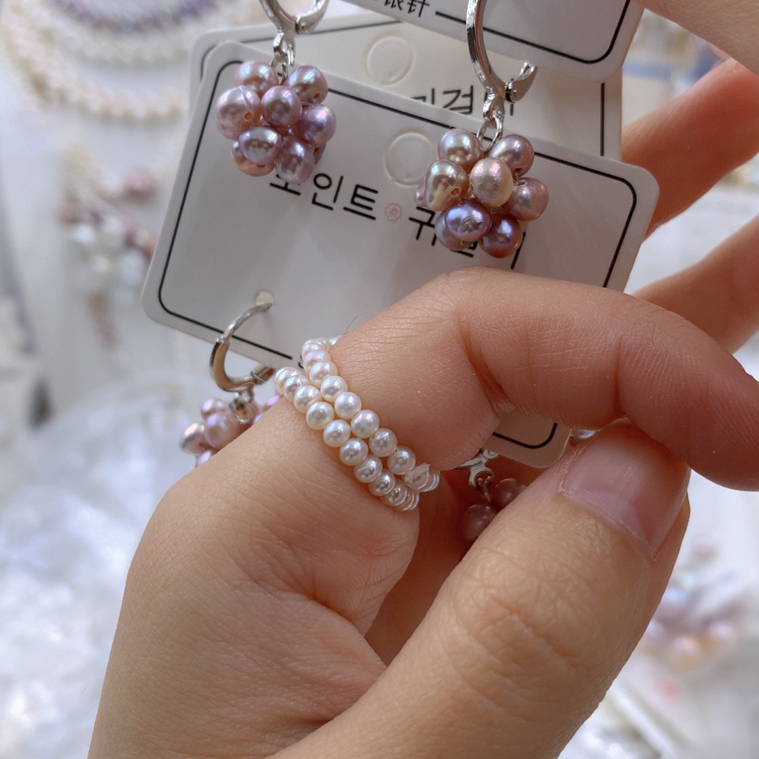 颈饰合金淡水珍珠