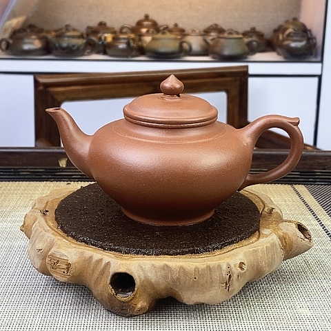 紫砂茶壶宜兴紫砂台西紫泥240c c