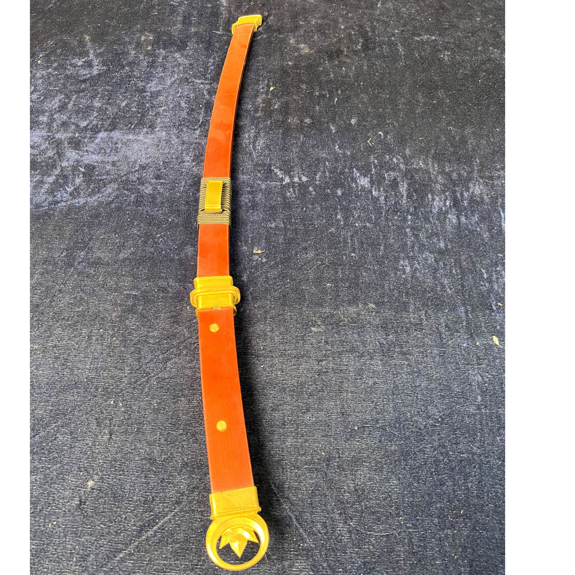 汉环首唐刀黄铜装5160超镜面未开刃