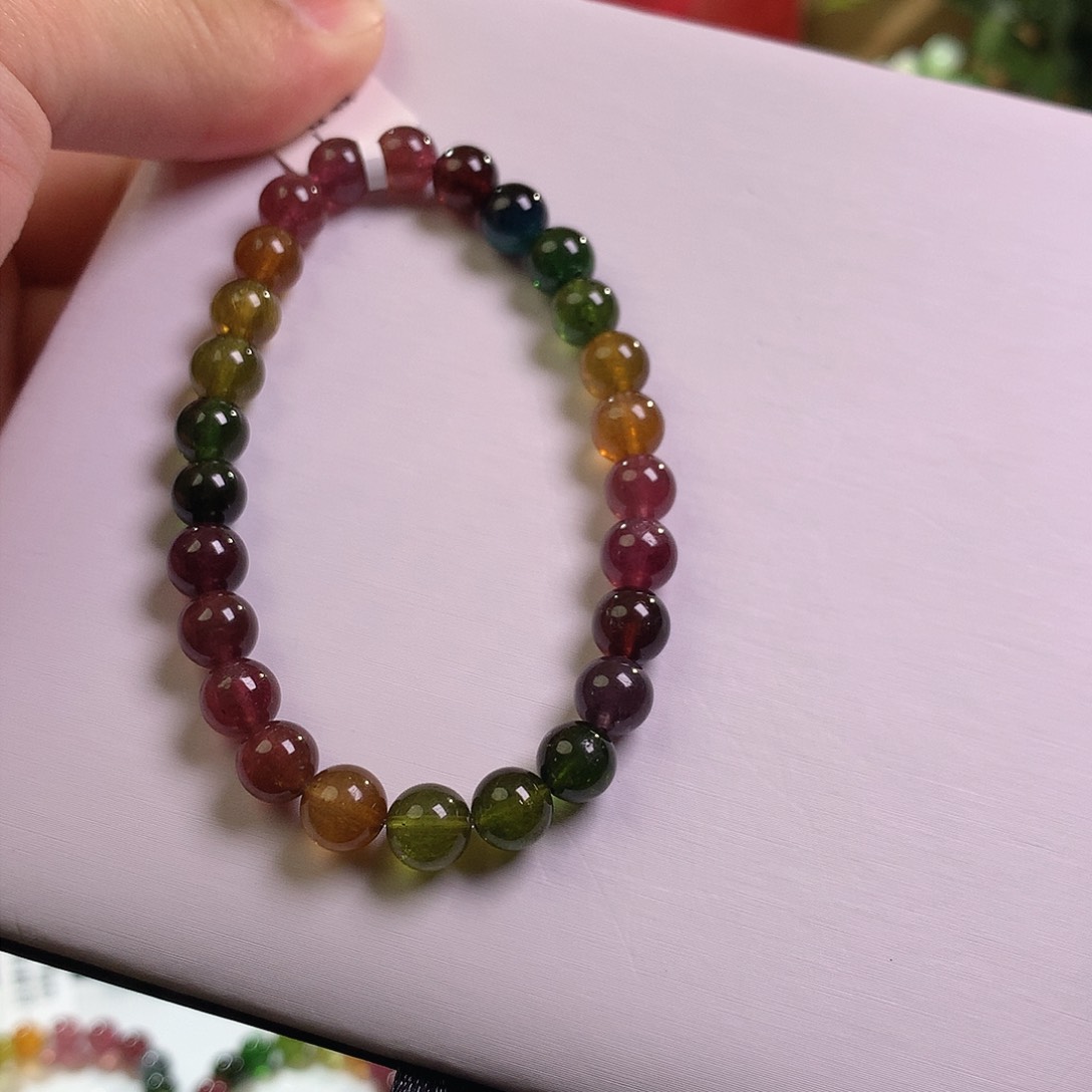 碧玺手串未镶嵌碧玺