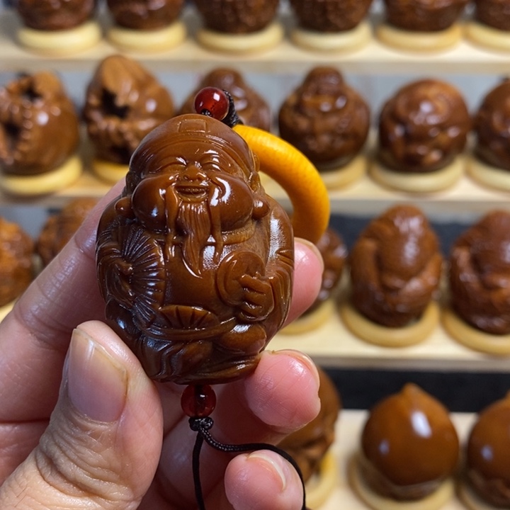 大***飞吊坠橄榄核巴西进口大橄榄财神