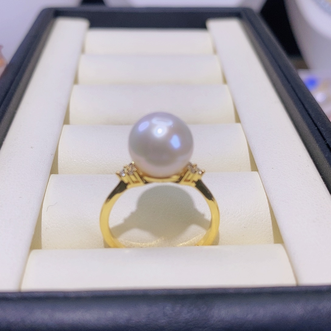 淡水珍珠戒指合金