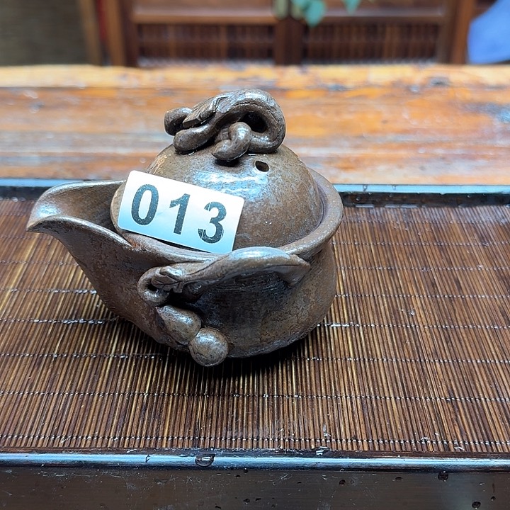纯手工制作粗陶茶具