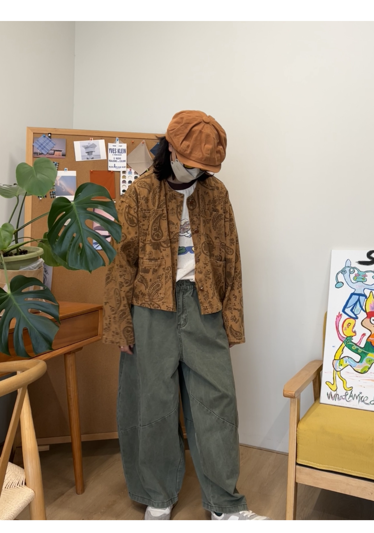 日系复古小众品味老花复古短外套