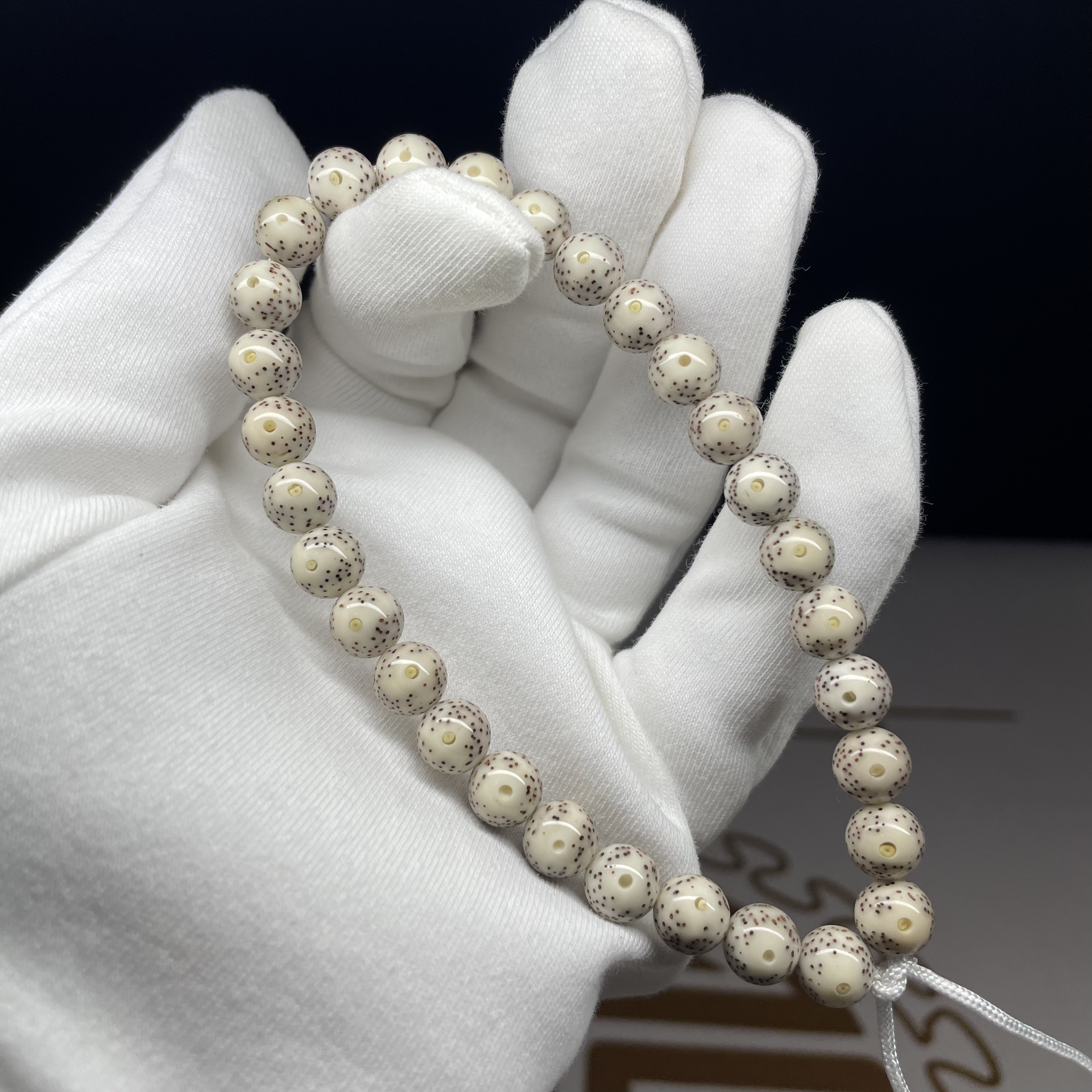 双十一福利石玉料精灵球 8mm星月菩提 正月大眼萌黄金瞳 油性足