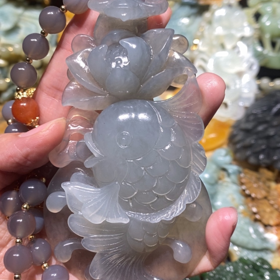 【闪购商品】岫玉毛衣链未镶嵌