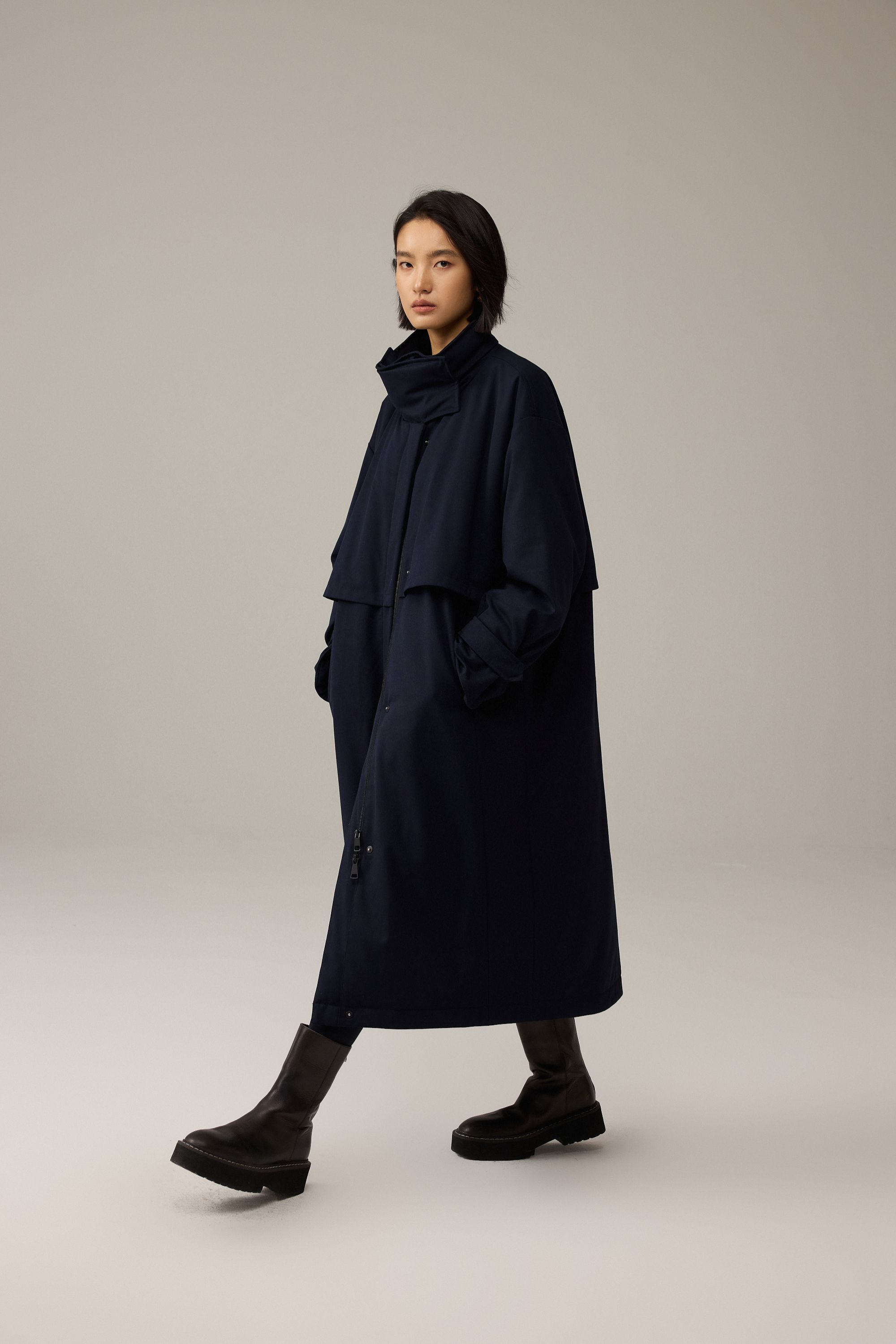  ACSMCREW丨风衣×羽绒亚光雾面质感H型长款廓形羽绒服464