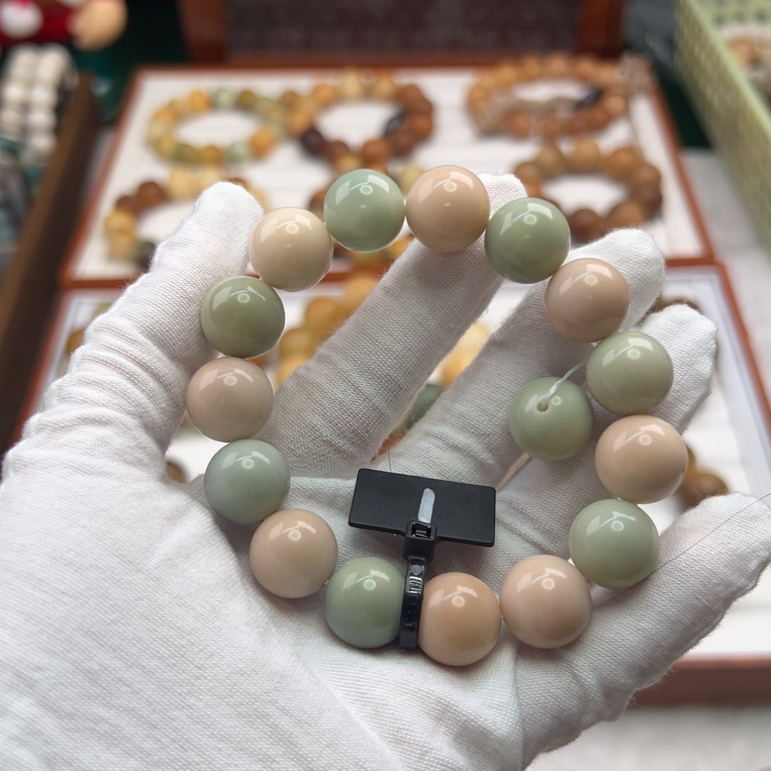 菩提根/象牙果手串卡14圆珠全品1