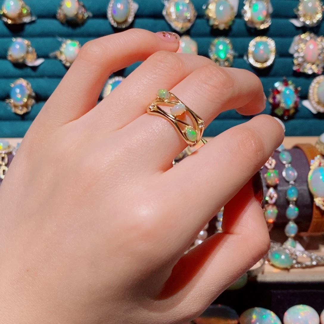 欧泊欧泊戒指银S925镶嵌