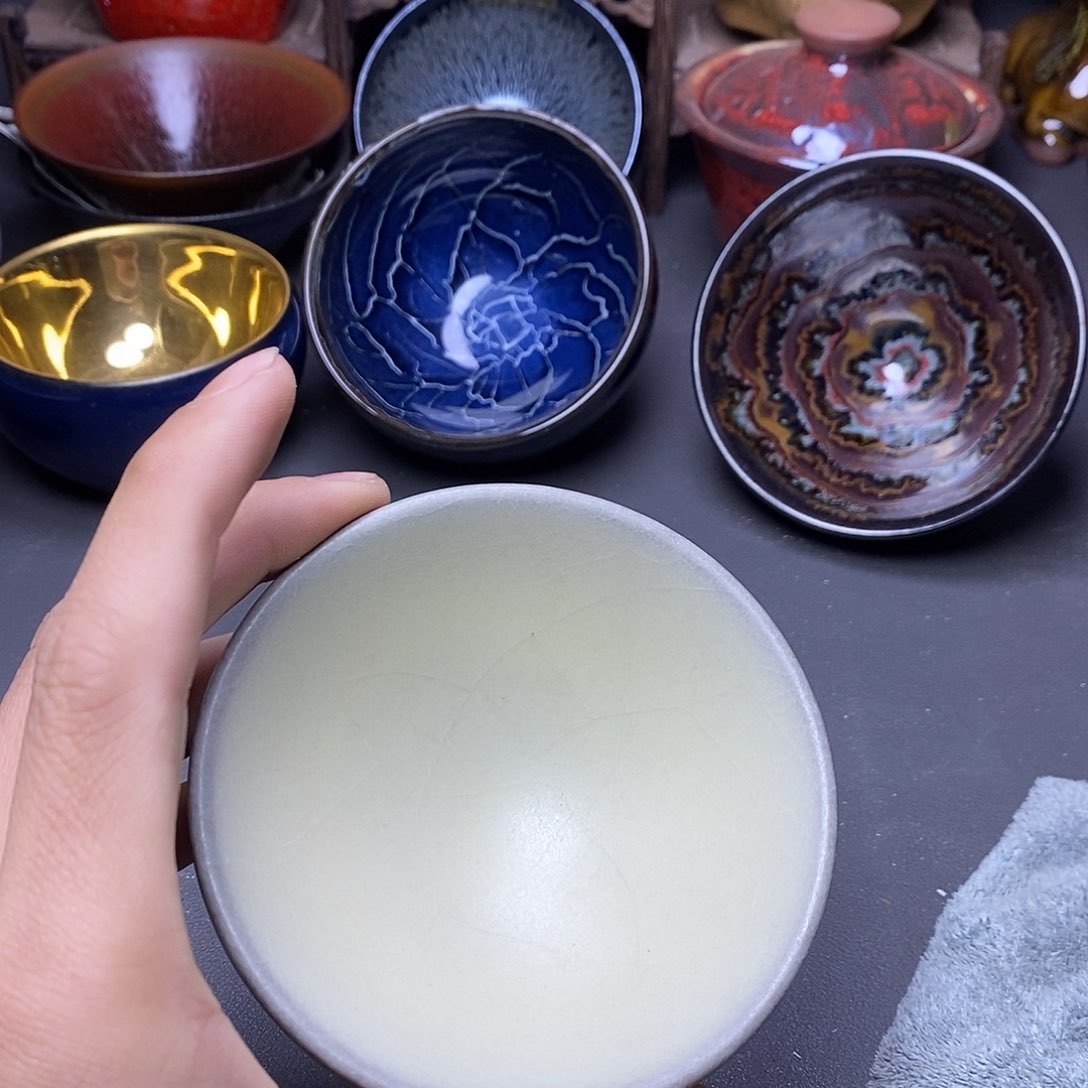 茶盏有瑕介意勿拍9