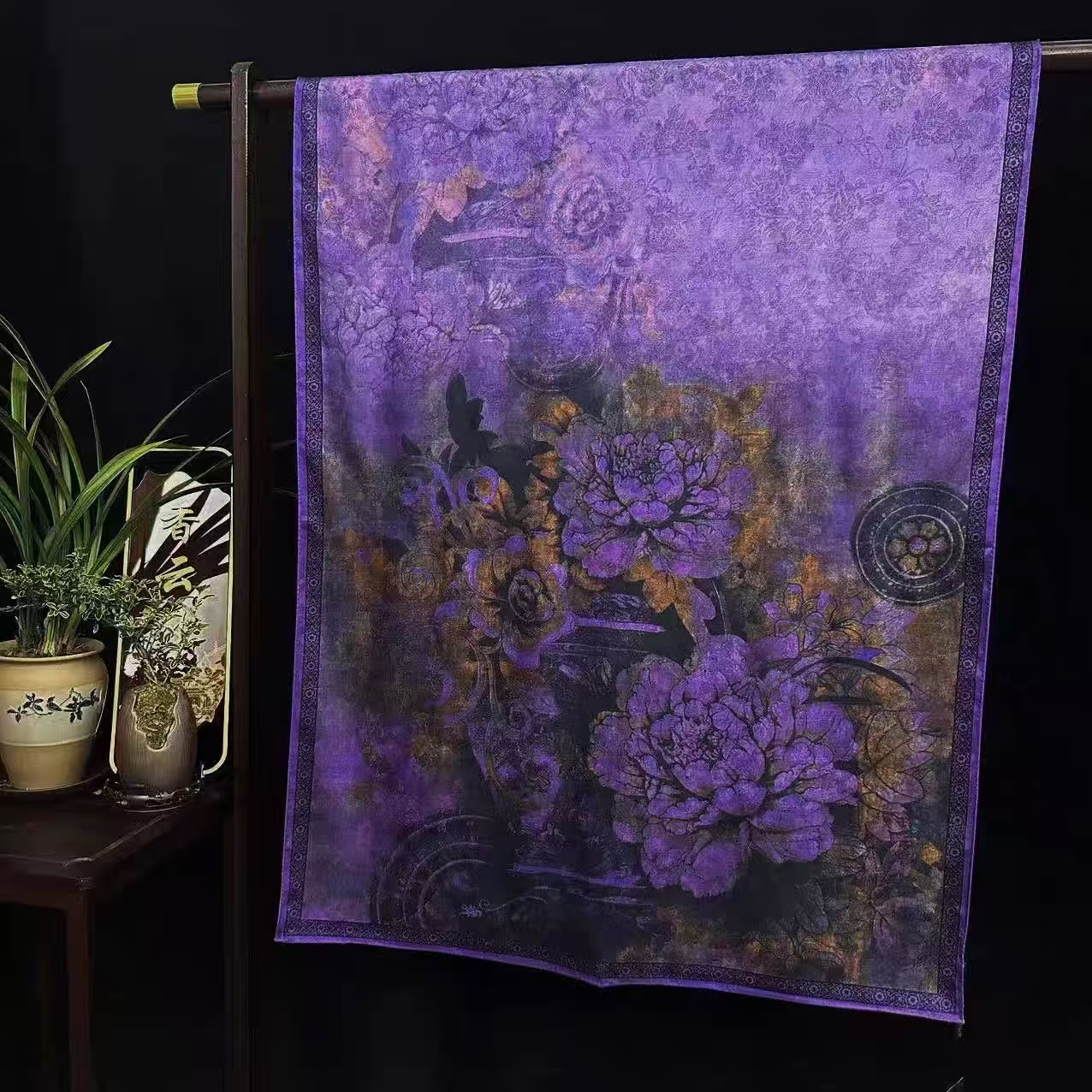 D12 国色天香 围巾 180*70左右