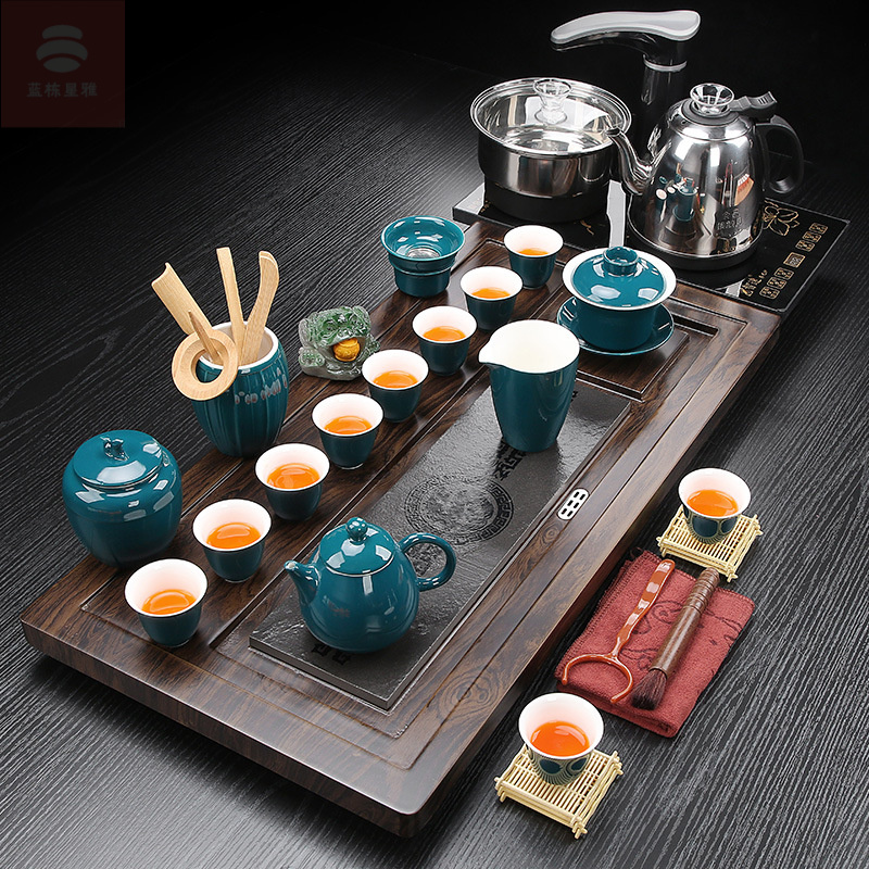 整套茶盘茶具套组四合一全自动电器功夫茶具办公家用简约商务礼品