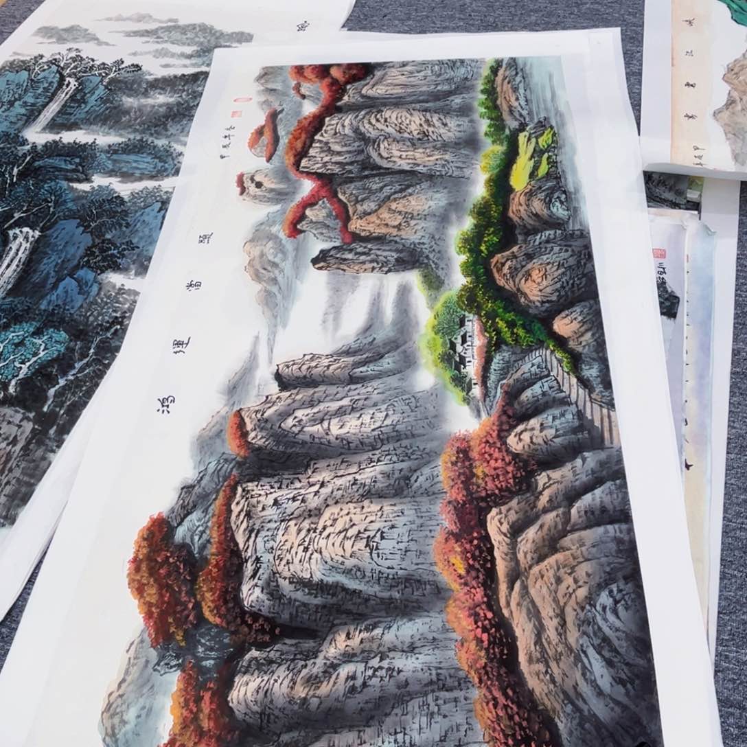 国画金***光彭庆超老师四尺绘画作品