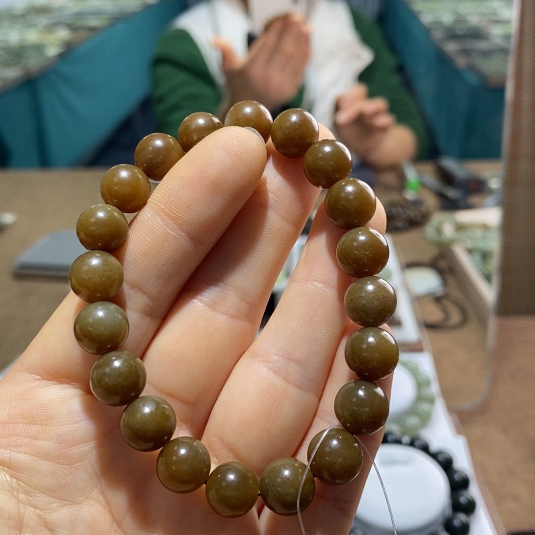 和田玉未镶嵌手链10