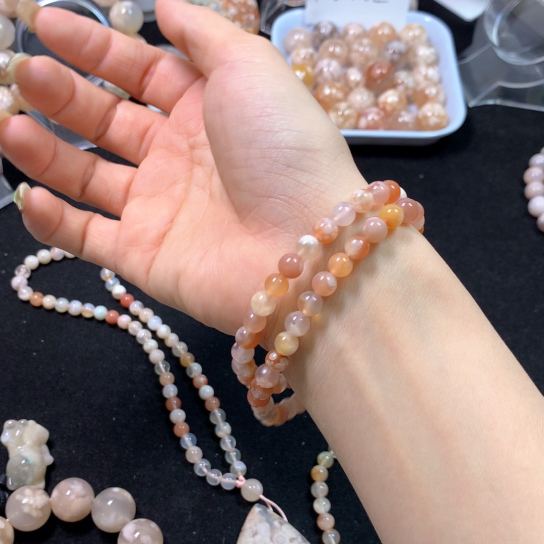 玛瑙/玉髓项圈未镶嵌卡6双圈