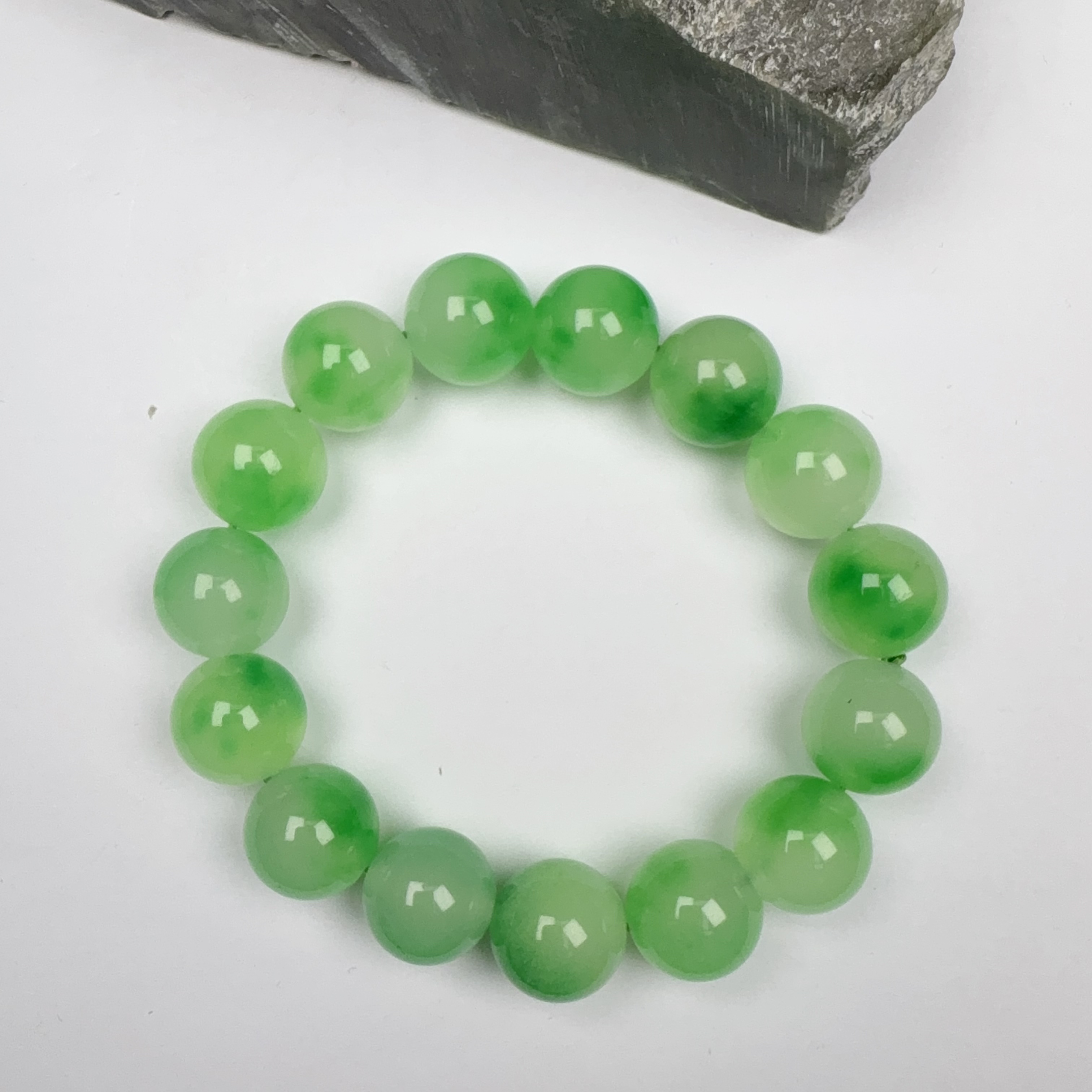 z151绿花14m手串女款手工时尚百搭