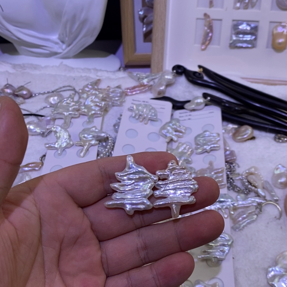 四***饭珠宝奇石淡水珍珠未镶嵌