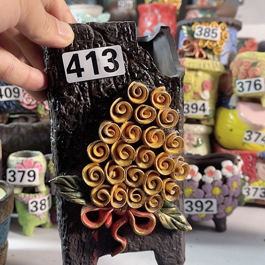 红陶多肉植物花盆