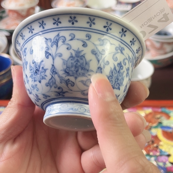 景德镇陶瓷手绘微瑕074