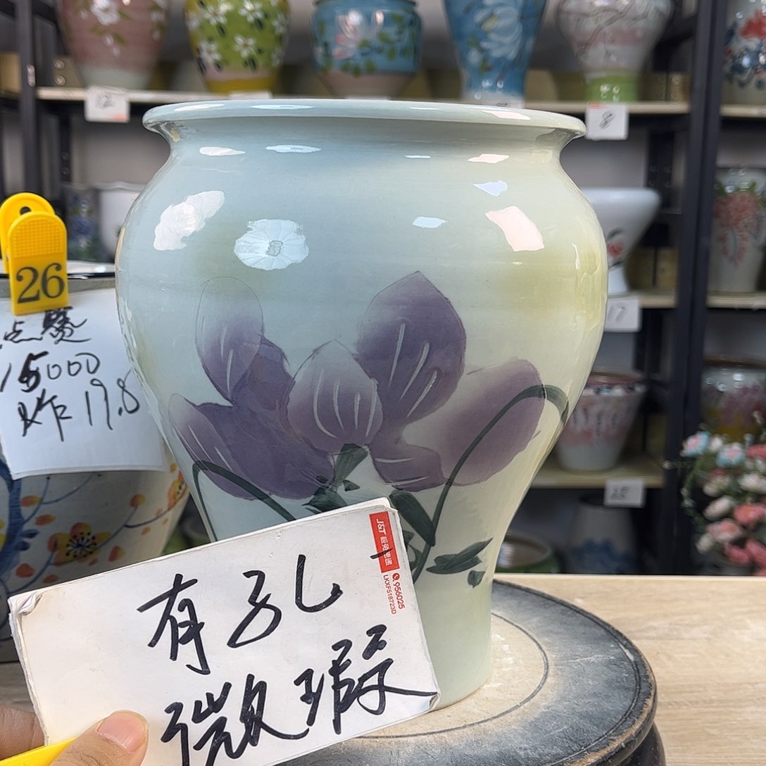 罐爱****)1xc景德镇陶瓷花盆