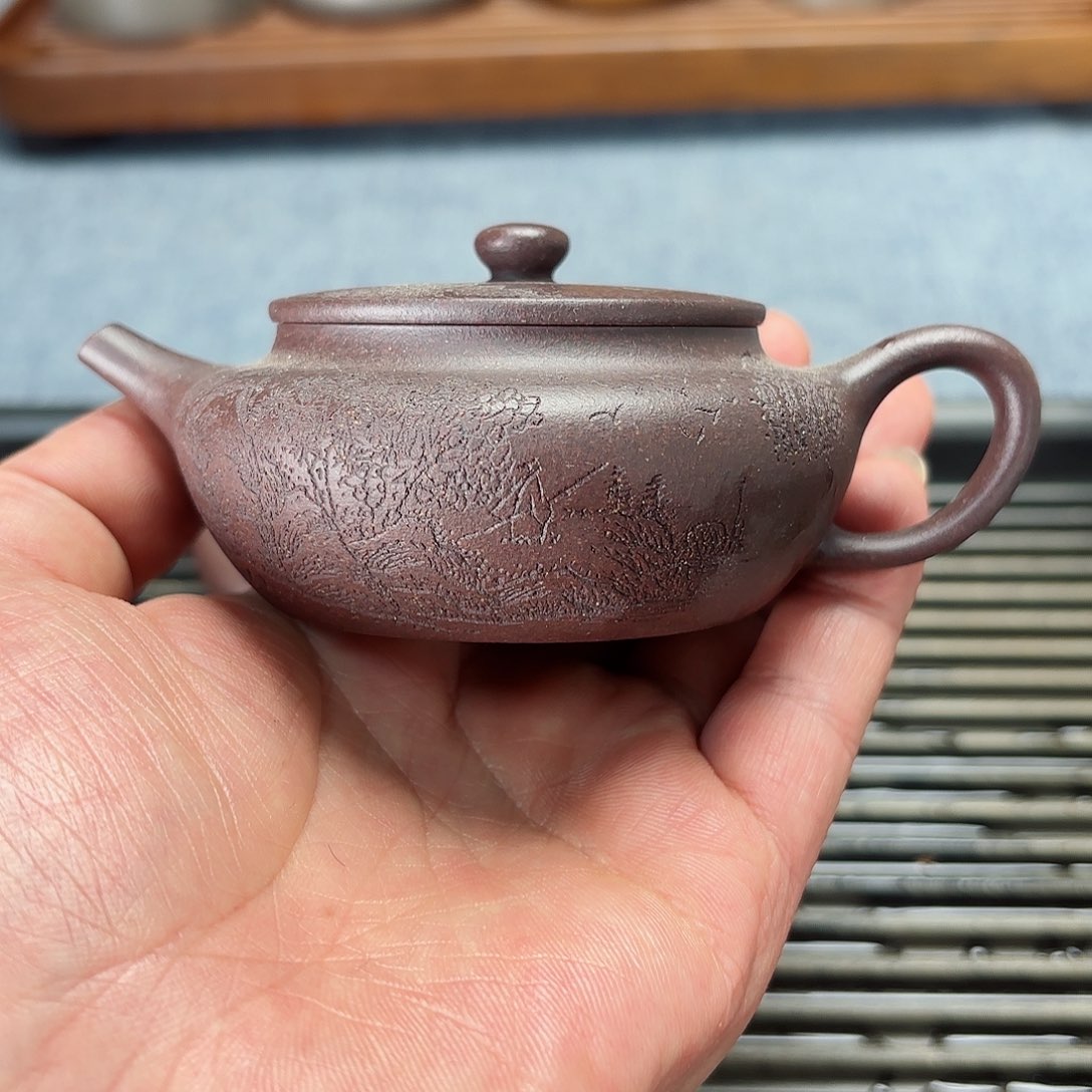 紫砂茶壶q****n全手工扁承