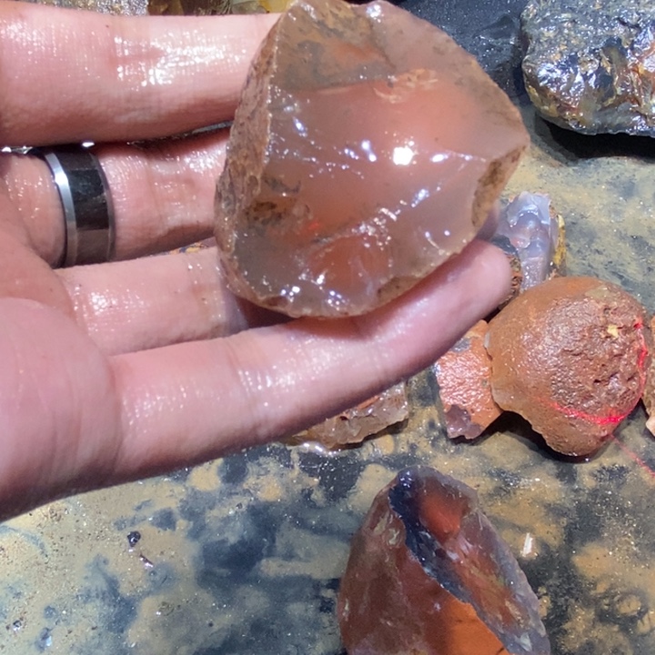 未镶嵌玛瑙/玉髓珠宝半成品