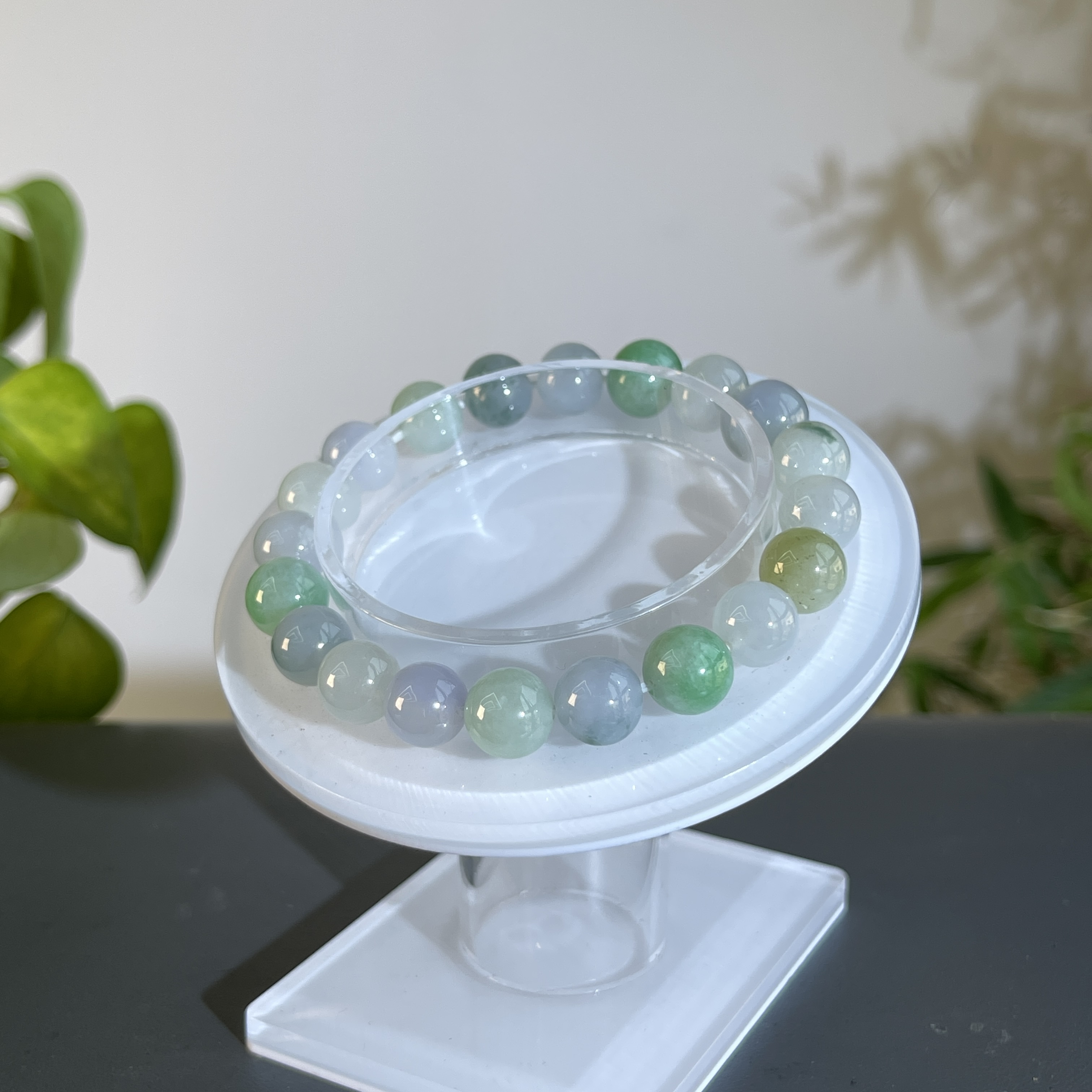 JTW15-91 天然缅甸A货翡翠  翡翠手串