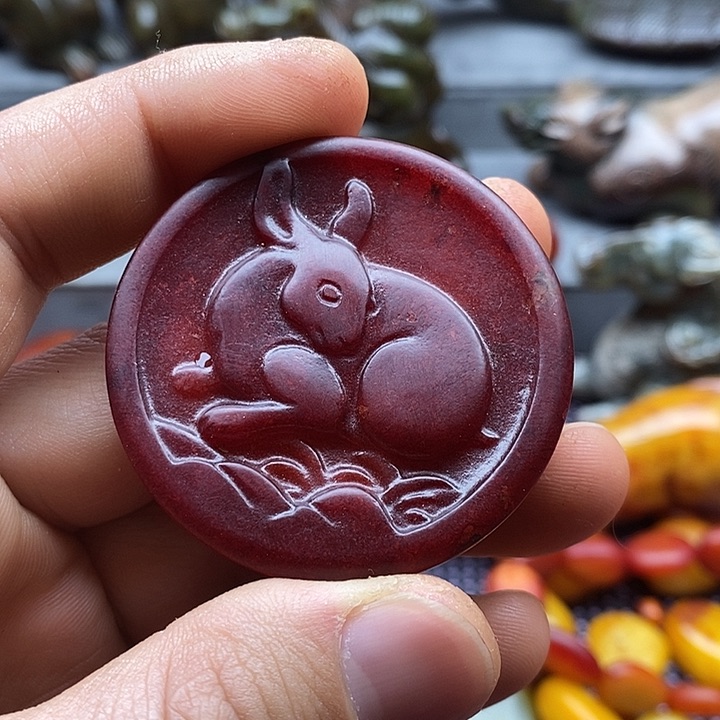 未镶嵌蛇纹石玉颈饰醉***马