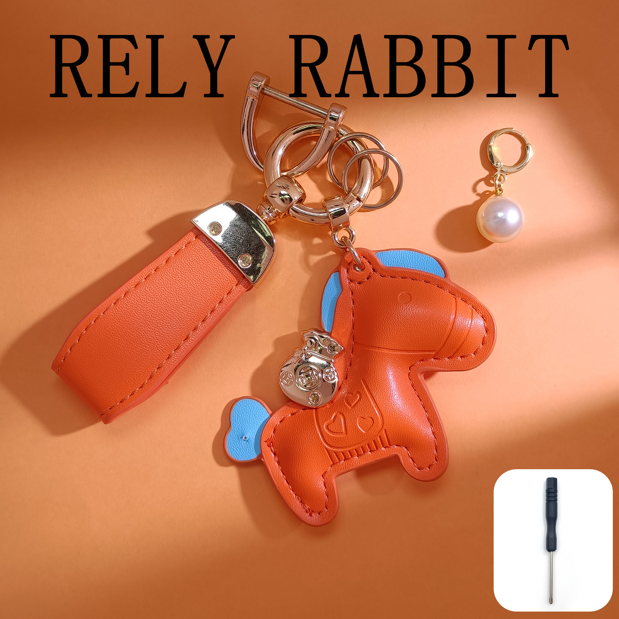 铜合金皮质手链 WXSD-001944【马到功成】钥匙扣优雅气质精致