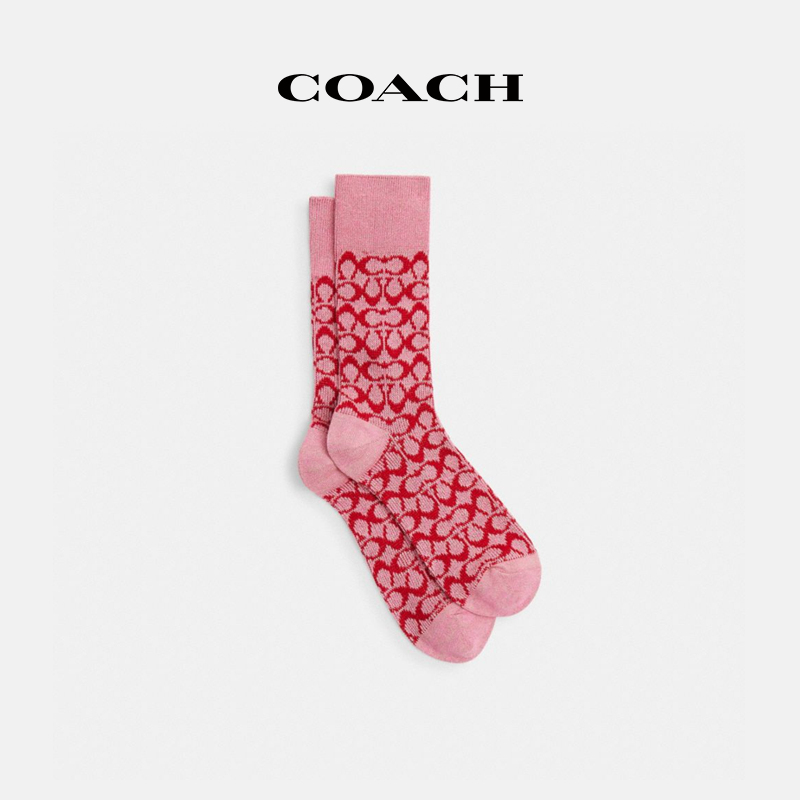 COACH/蔻驰 经典标志短袜