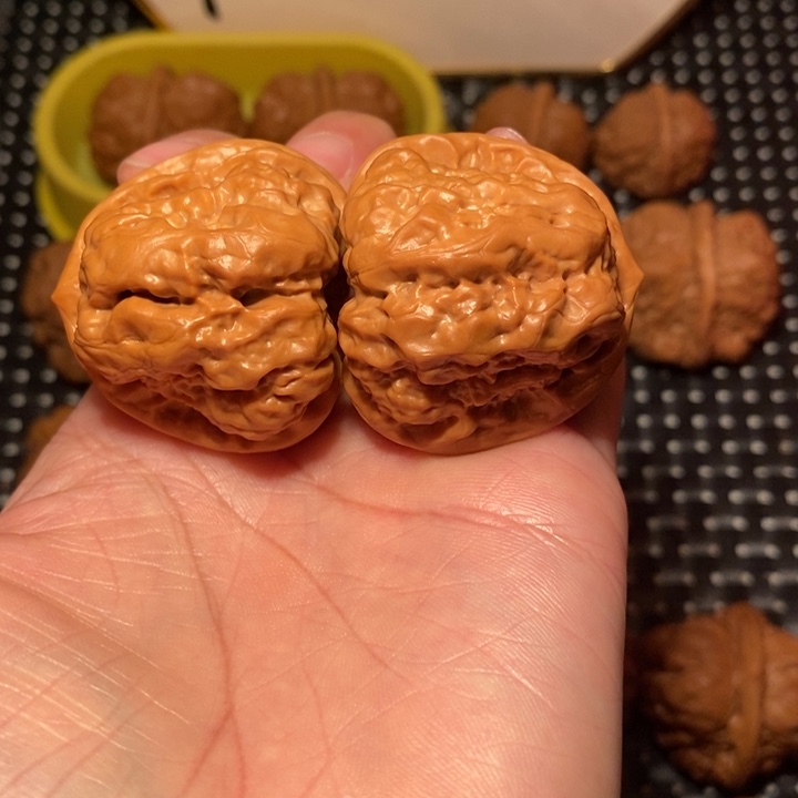 谭***品文玩核桃把件蛙王