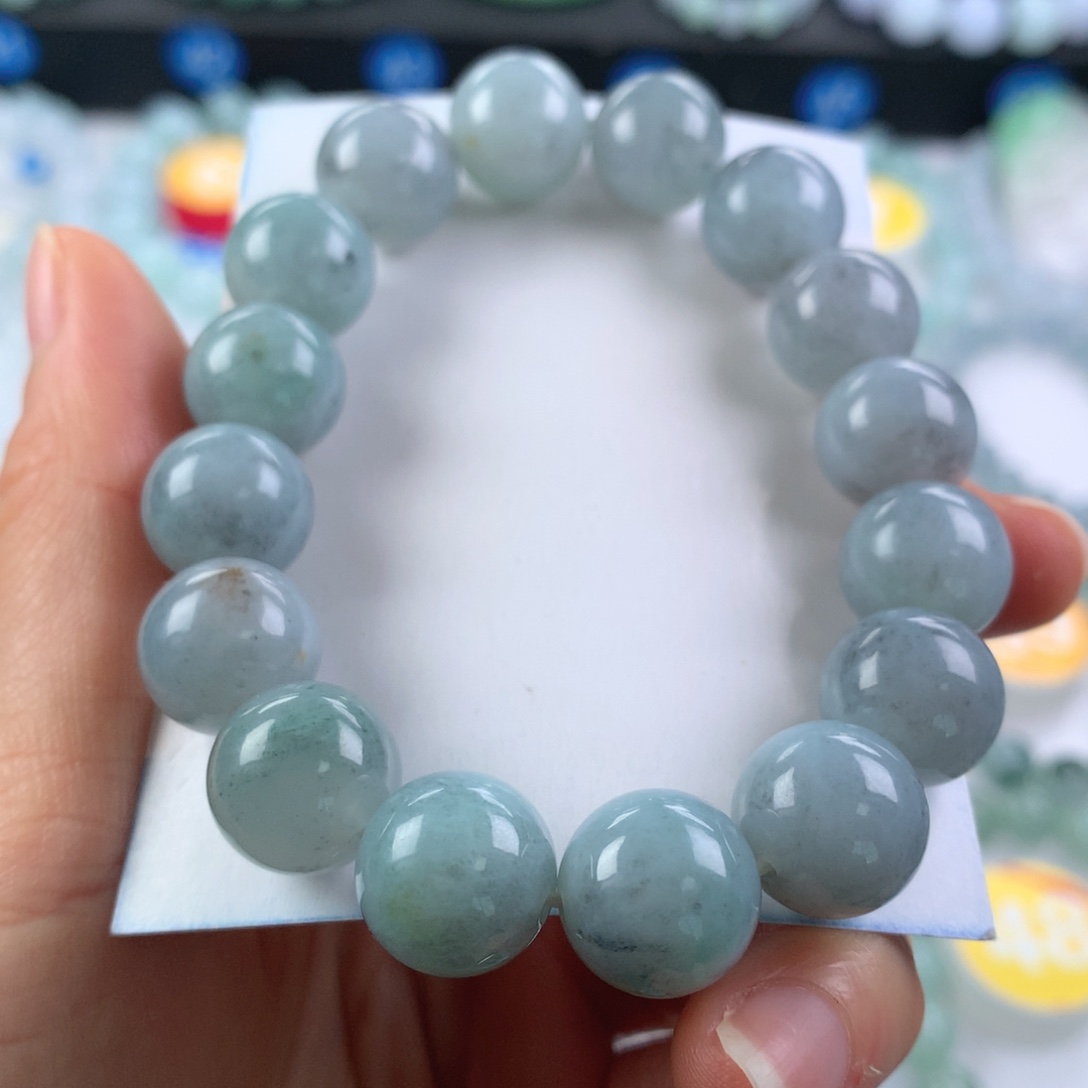 翡翠未镶嵌手链卡13