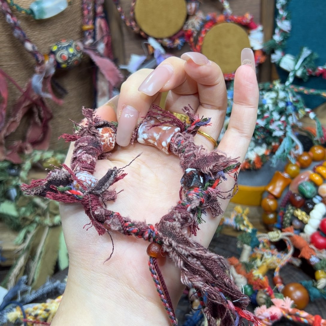 玛瑙/玉髓未镶嵌颈饰手绳