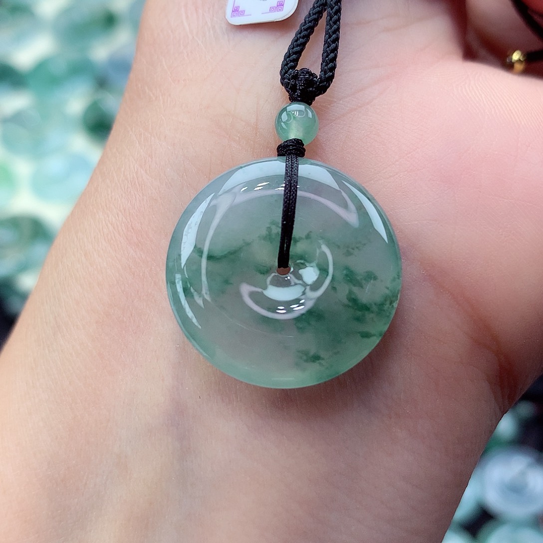 翡翠未镶嵌颈饰编号4尺寸22.2-5.5