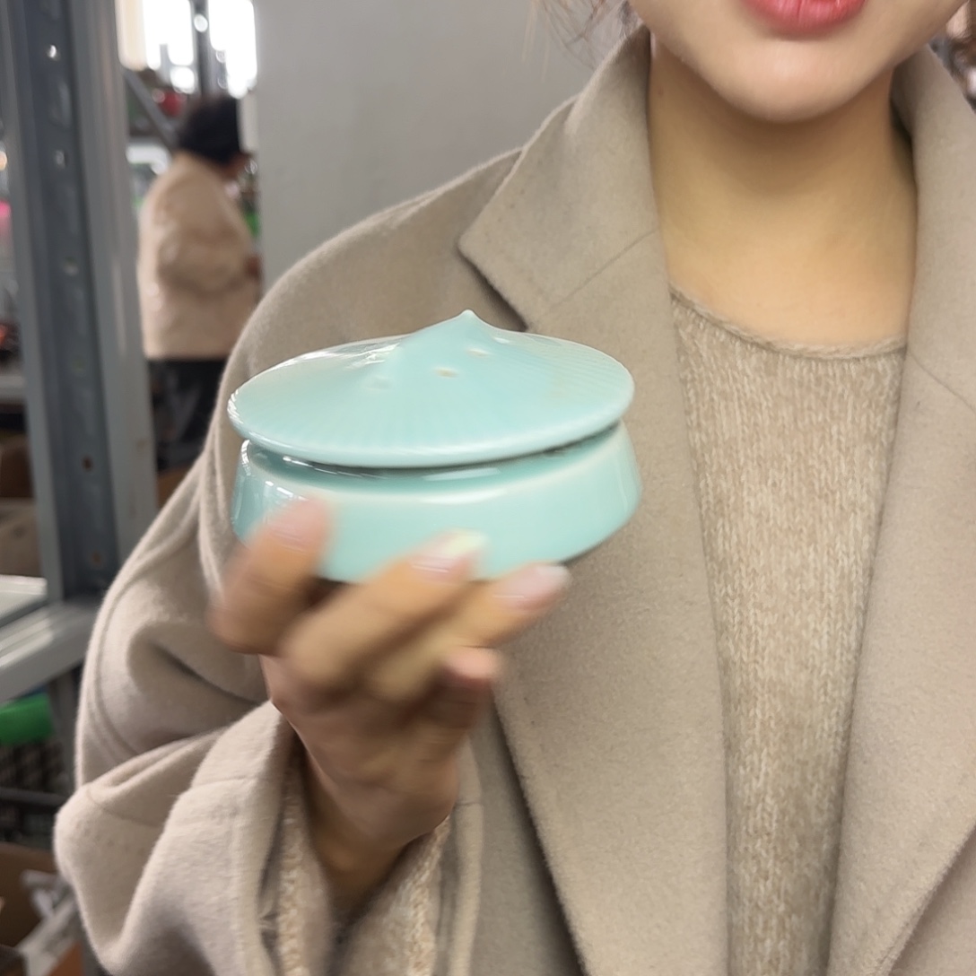 龙泉云间青瓷小米茶器