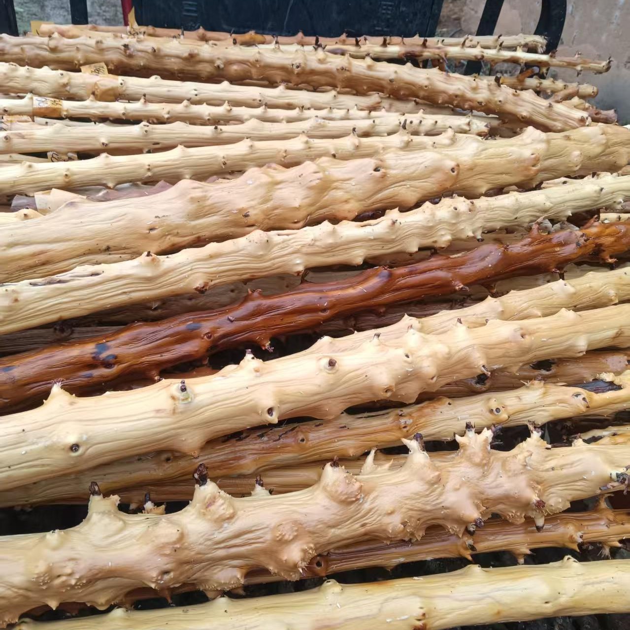 云南南对节木登山杖户外健身把玩按摩收藏实木手杖短棍