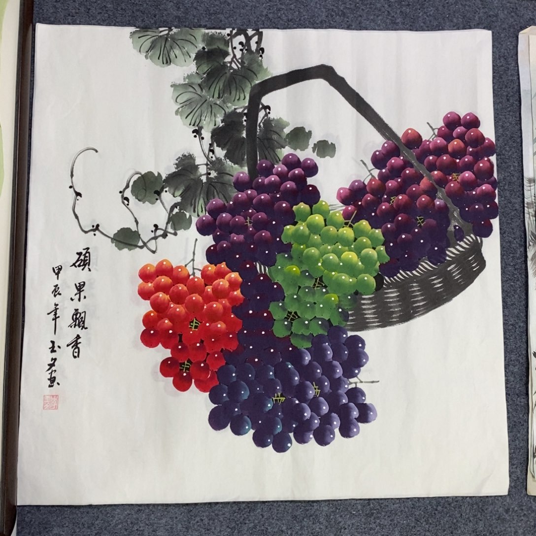 国画尺寸68✖️68四尺斗方纯手绘