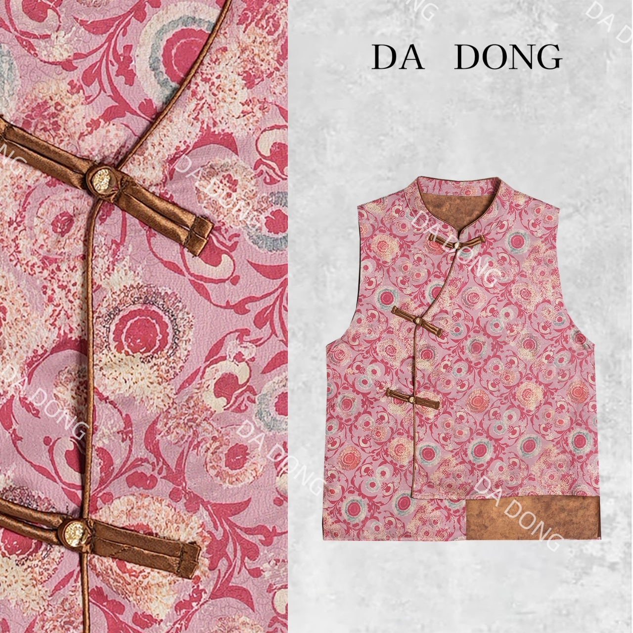 烟柳画桥--新中式国风气质时尚百搭小众设计复古休闲轻奢显瘦马甲