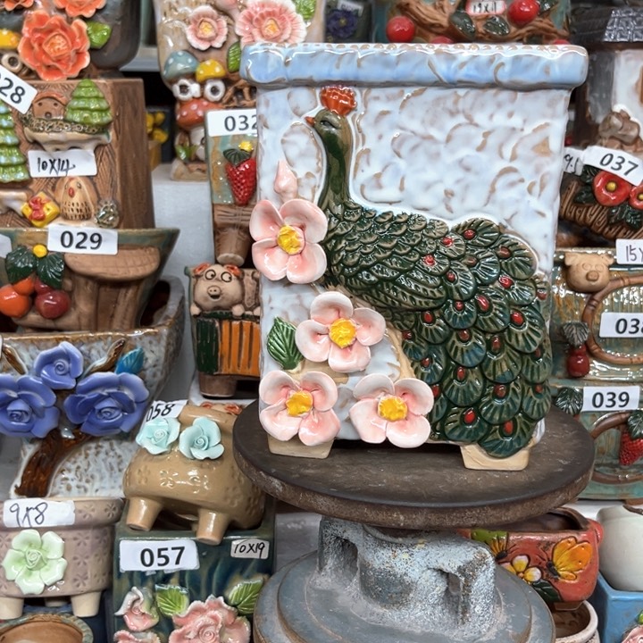 紫砂花盆粗陶材质多肉花盆