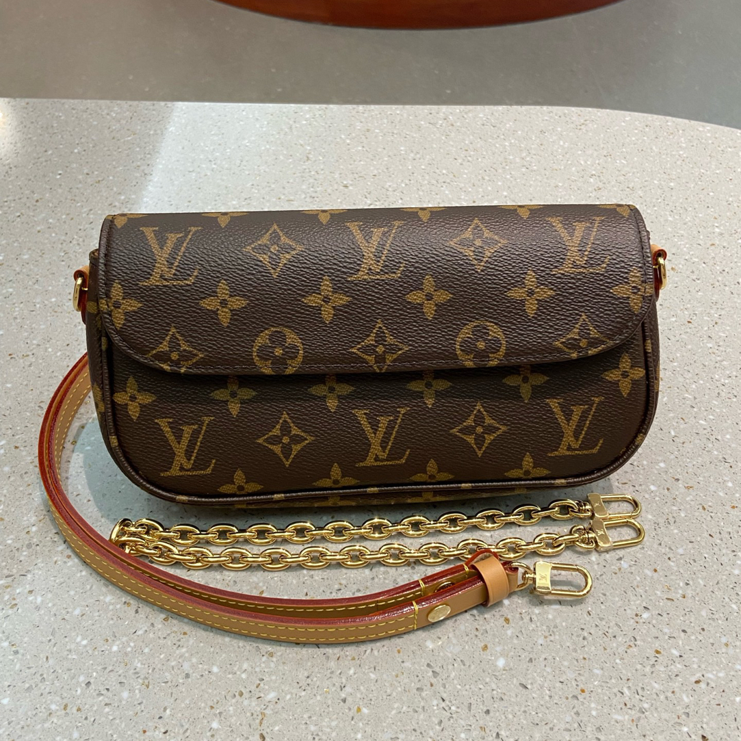 95新 LouisVuitton/路易威登 【24期免息】老花ivywoc斜挎包